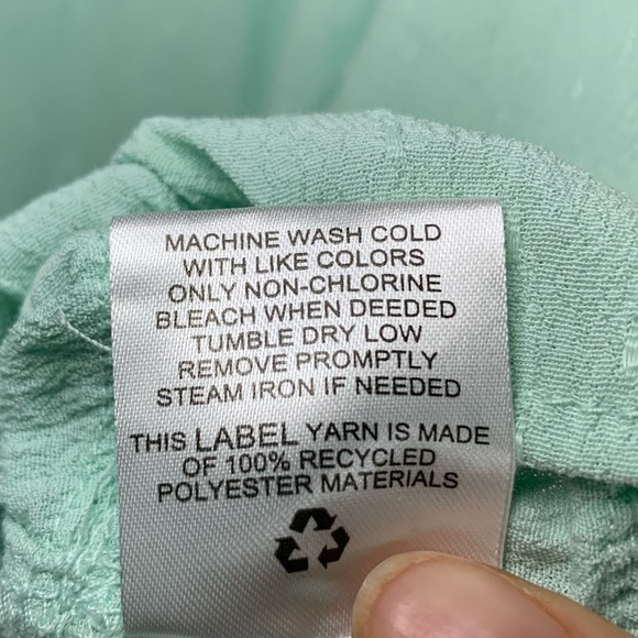 NWoT Hippie Rose Mint Green Sleeveless Ruffle V Neck Top, Size XL - Picture 8 of 9